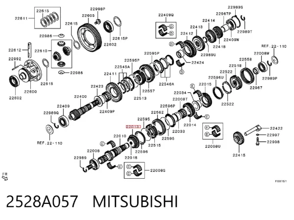  2528A057 Mitsubishi