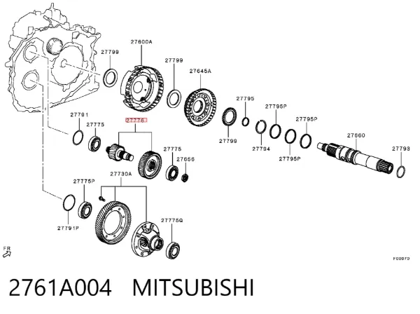  2761A004 Mitsubishi