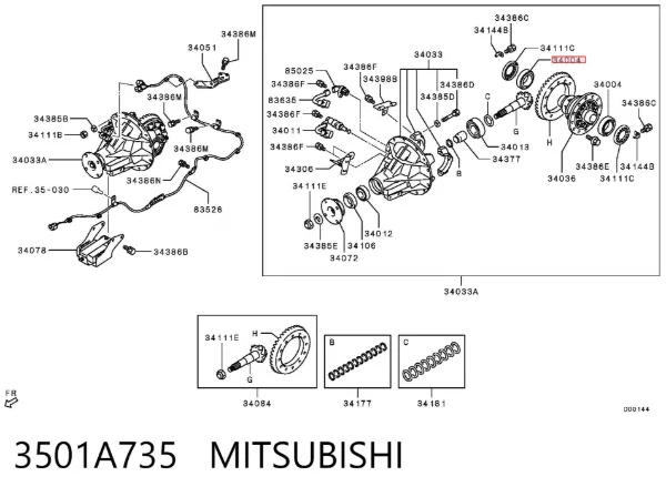  3501A735 Mitsubishi