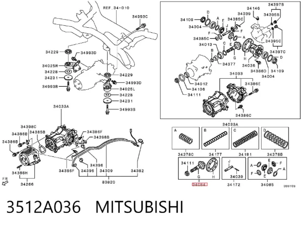  3512A036 Mitsubishi
