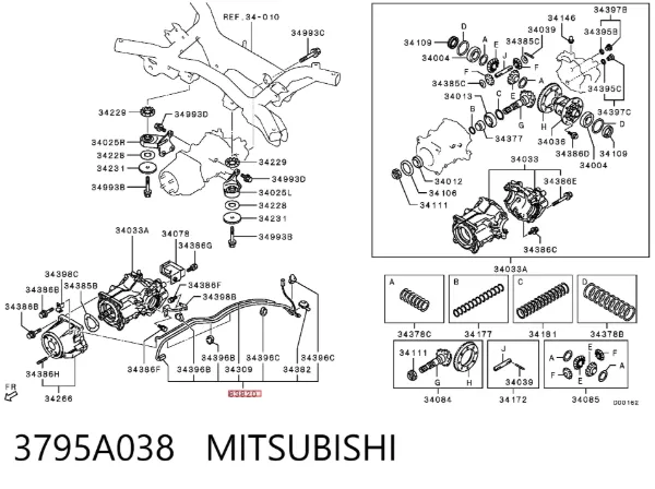  3795A038 Mitsubishi