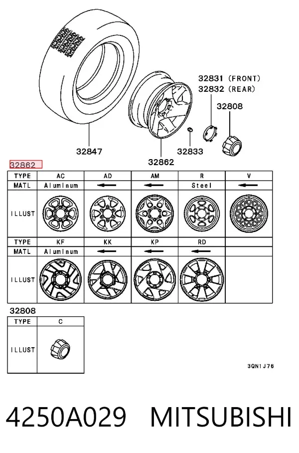  4250A029 Mitsubishi