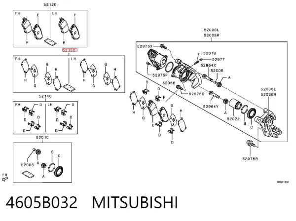  4605B032 Mitsubishi