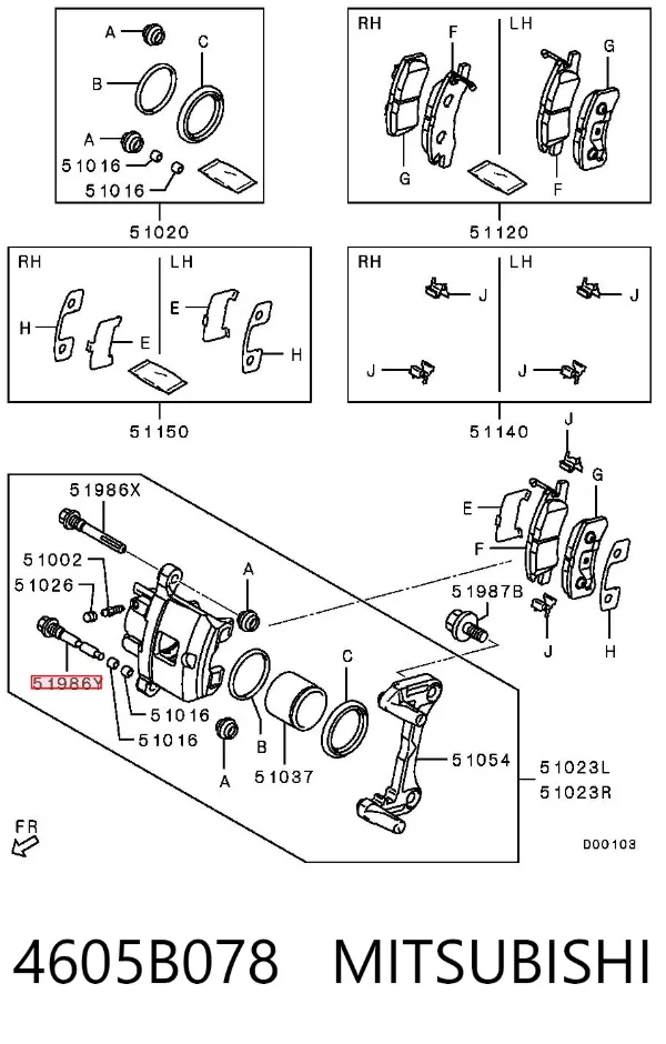 4605B078 Mitsubishi