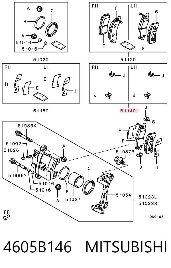  4605B146 Mitsubishi