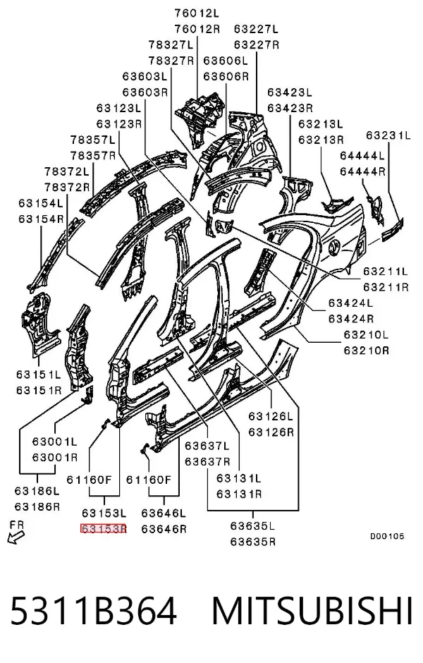  5311B364 Mitsubishi
