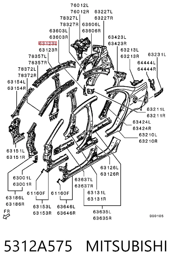  5312A575 Mitsubishi