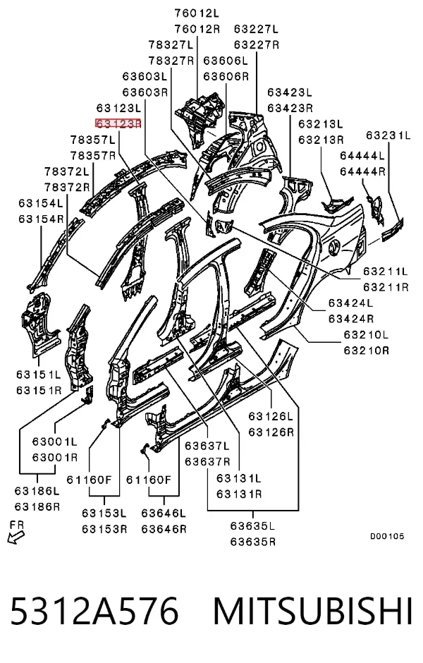  5312A576 Mitsubishi