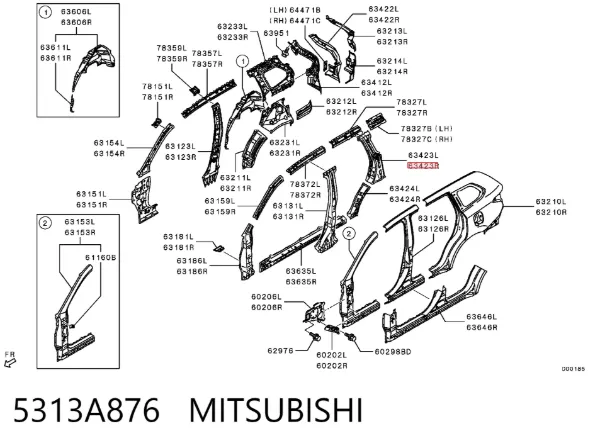  5313A876 Mitsubishi