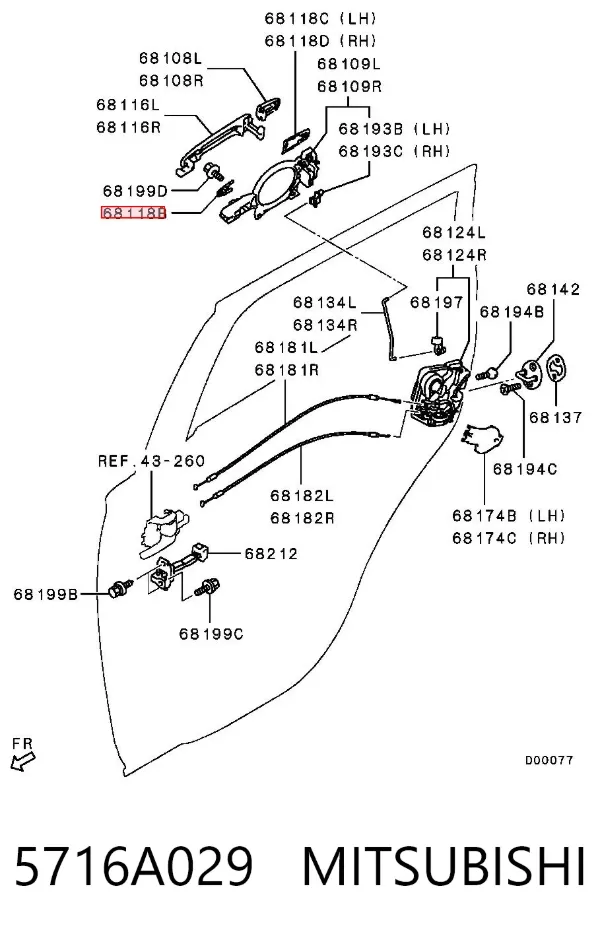  5716A029 Mitsubishi