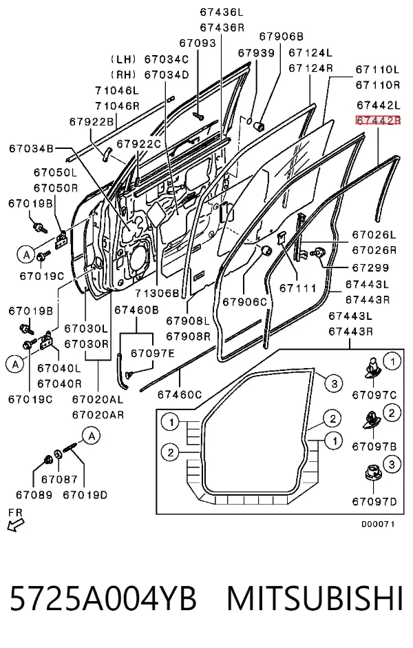  5725A004YB Mitsubishi