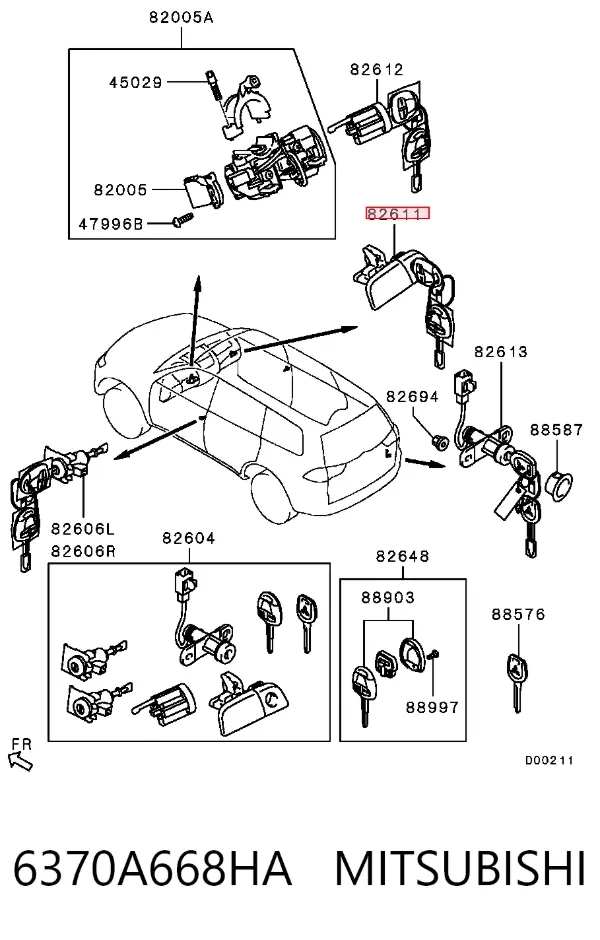  6370A668HA Mitsubishi