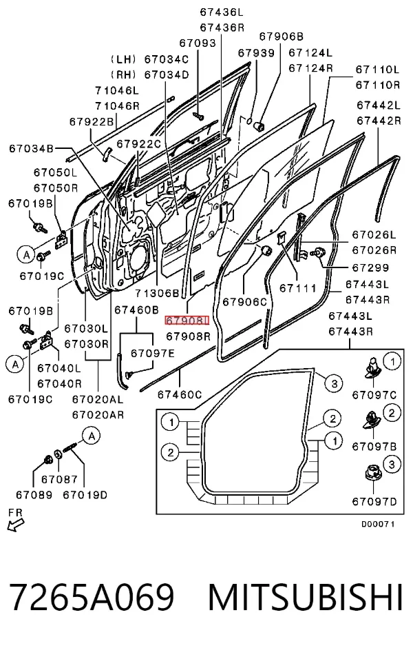  7265A069 Mitsubishi