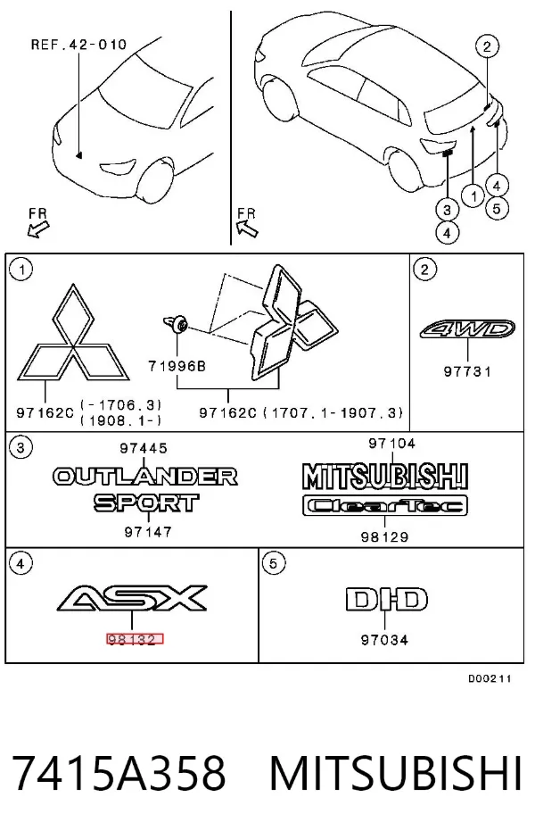 7415A358 Mitsubishi