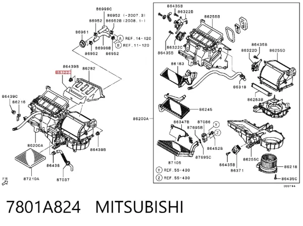  7801A824 Mitsubishi
