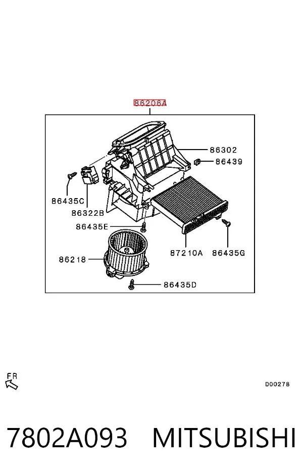  7802A093 Mitsubishi