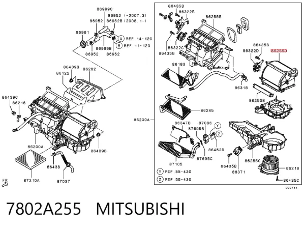  7802A255 Mitsubishi