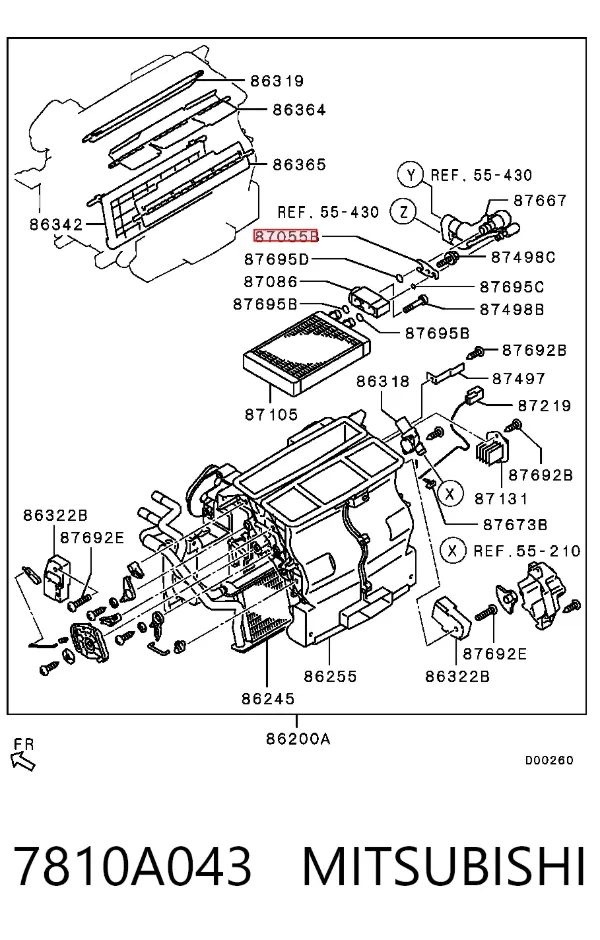  7810A043 Mitsubishi