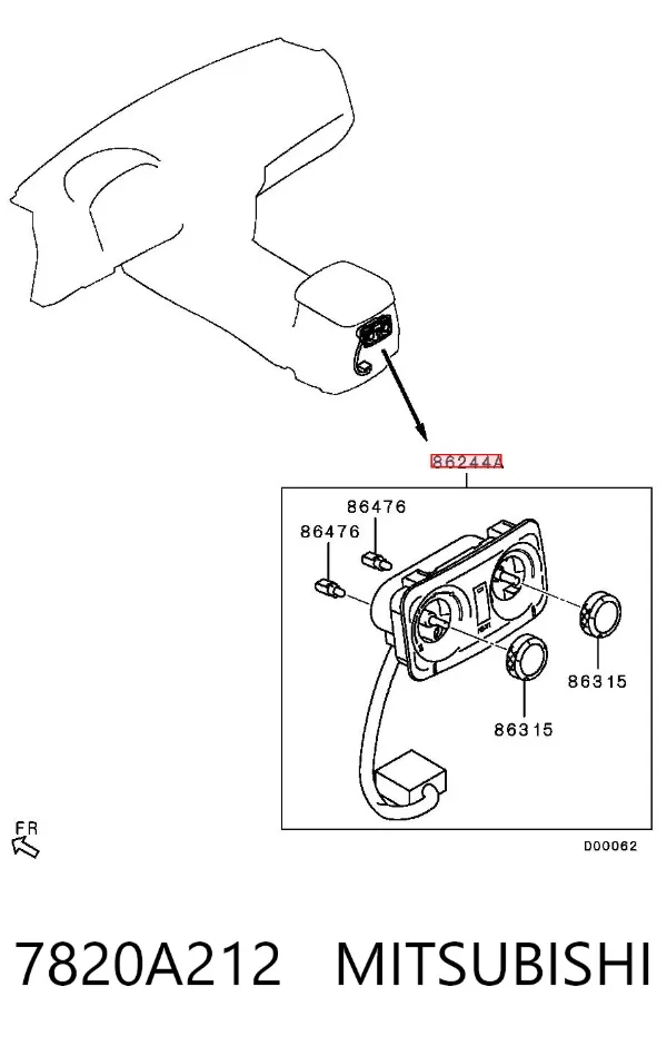 Unidade de controlo dos modos de aquecimento/condicionamento Mitsubishi Pajero IV LONG