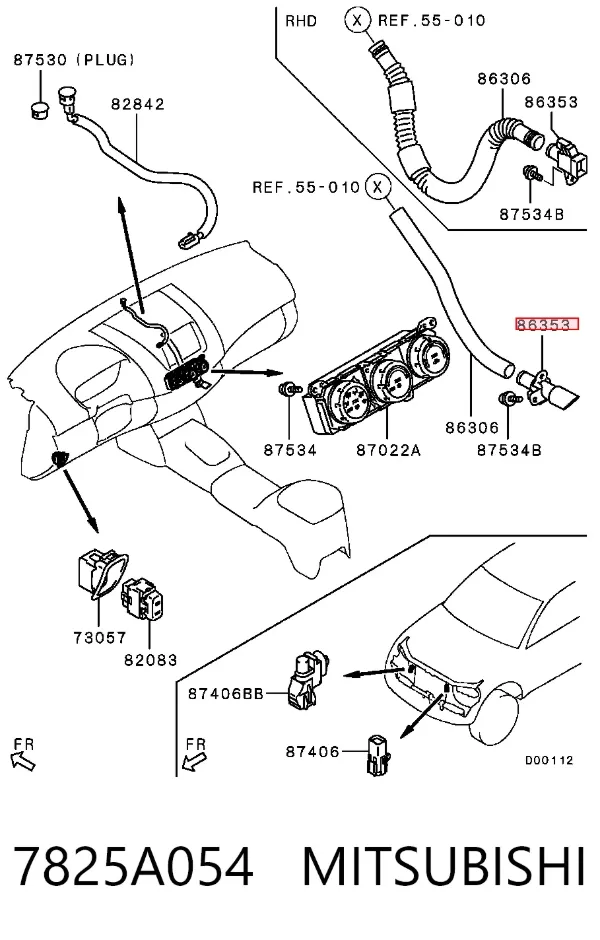  7825A054 Mitsubishi