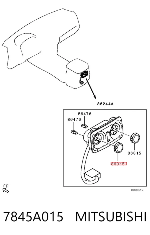  7845A015 Mitsubishi