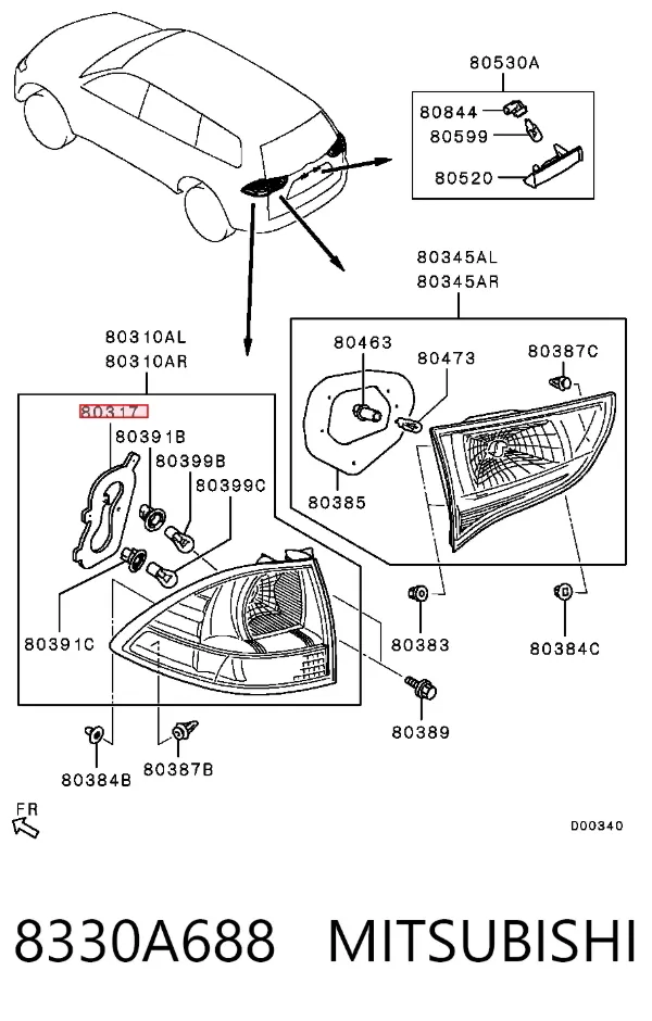  8330A688 Mitsubishi