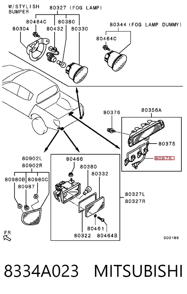  8334A023 Mitsubishi
