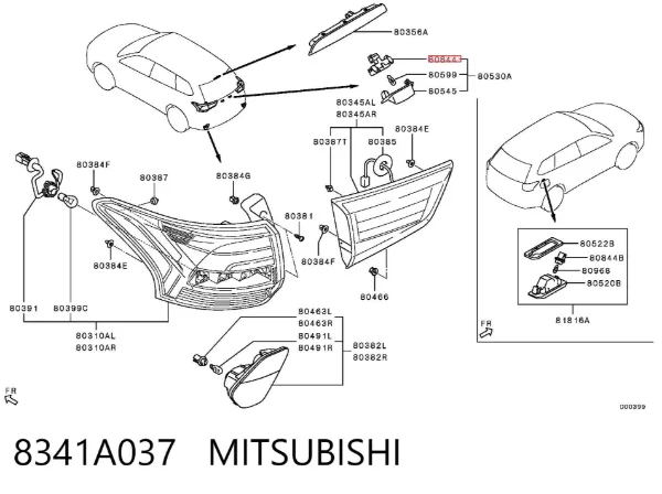  8341A037 Mitsubishi