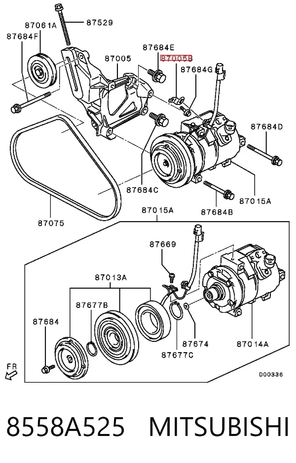  8558A525 Mitsubishi