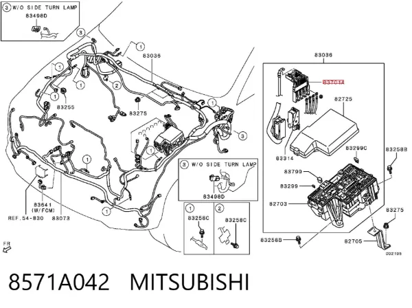 Unidade de dispositivos de segurança 8571A042 Mitsubishi