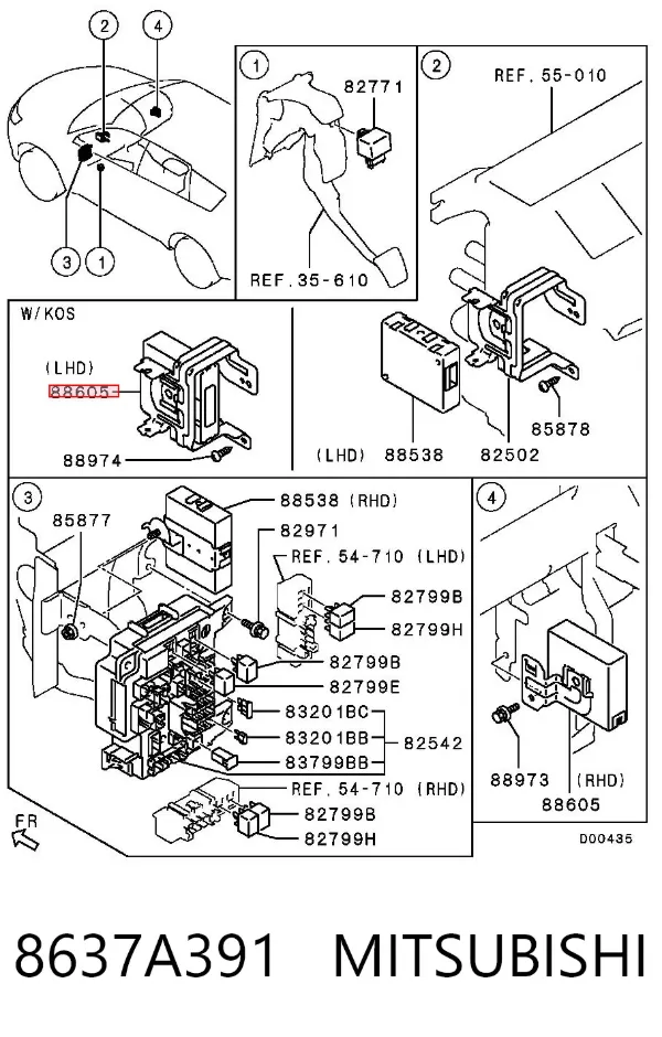  8637A391 Mitsubishi