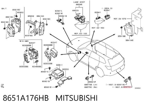 8651A176HB Mitsubishi