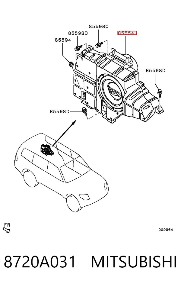 Subwoofer 8720A031 Mitsubishi