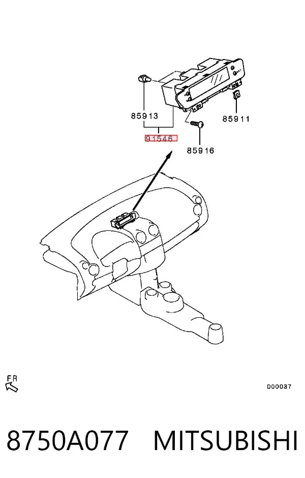 Mostrador multifuncional Mitsubishi Colt VI