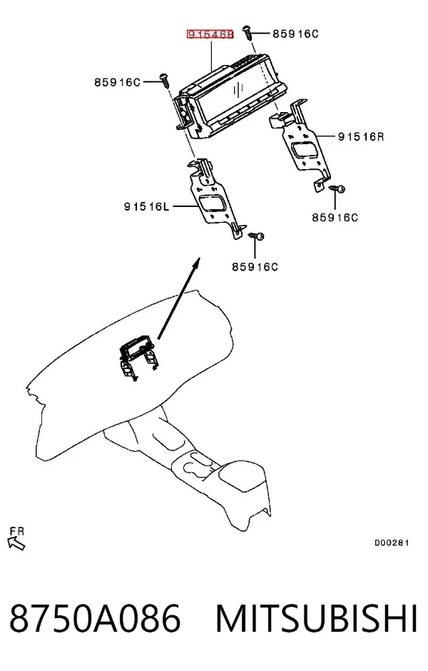 Mostrador multifuncional Mitsubishi L 200 IV