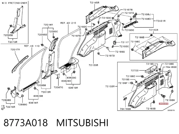  8773A018 Mitsubishi