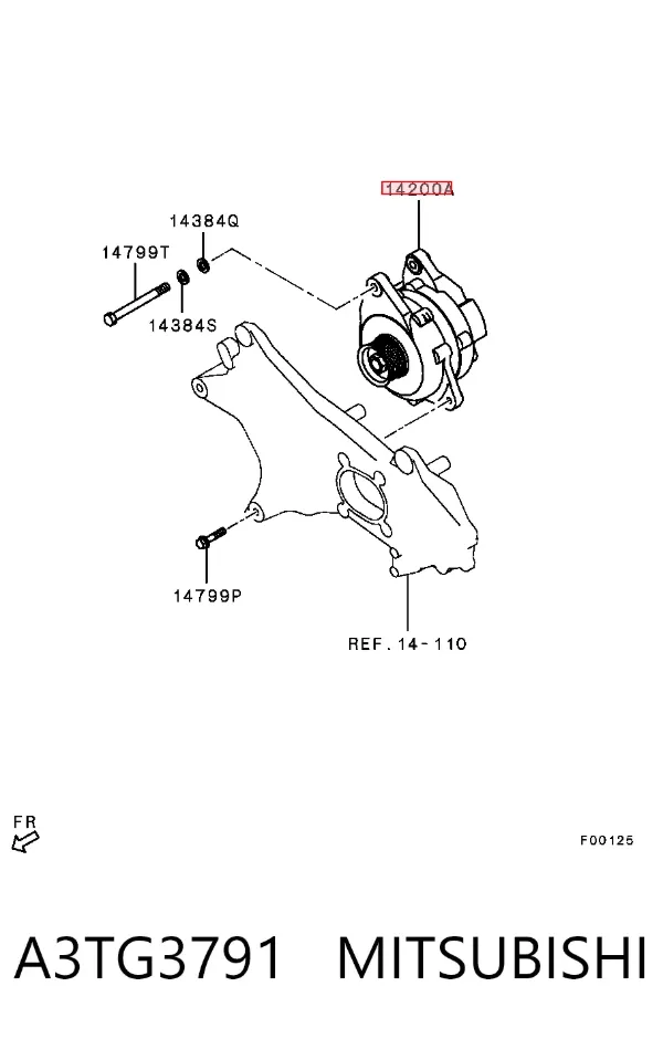 Gerador A3TG3791 Mitsubishi