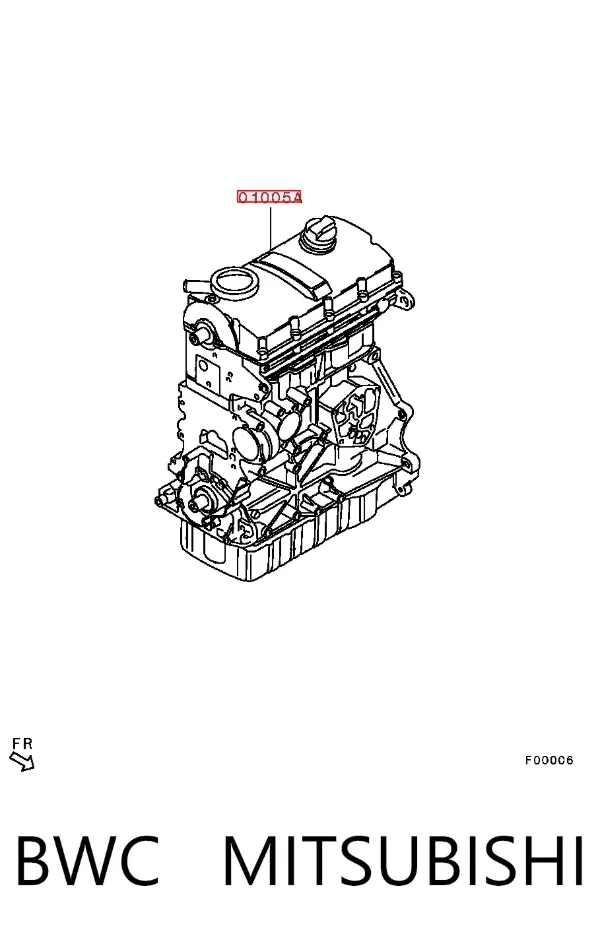 Motor montado BWC Mitsubishi