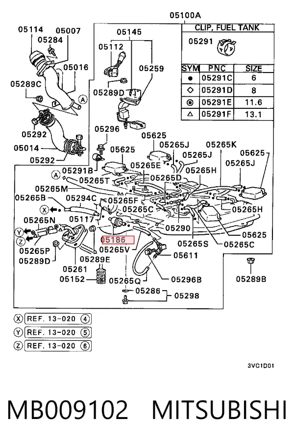  MB009102 Mitsubishi