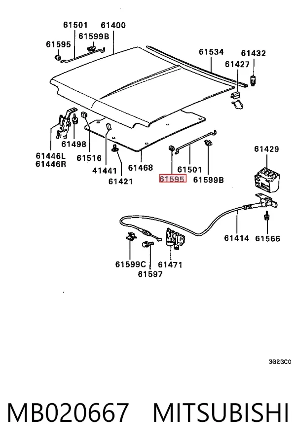  MB020667 Mitsubishi