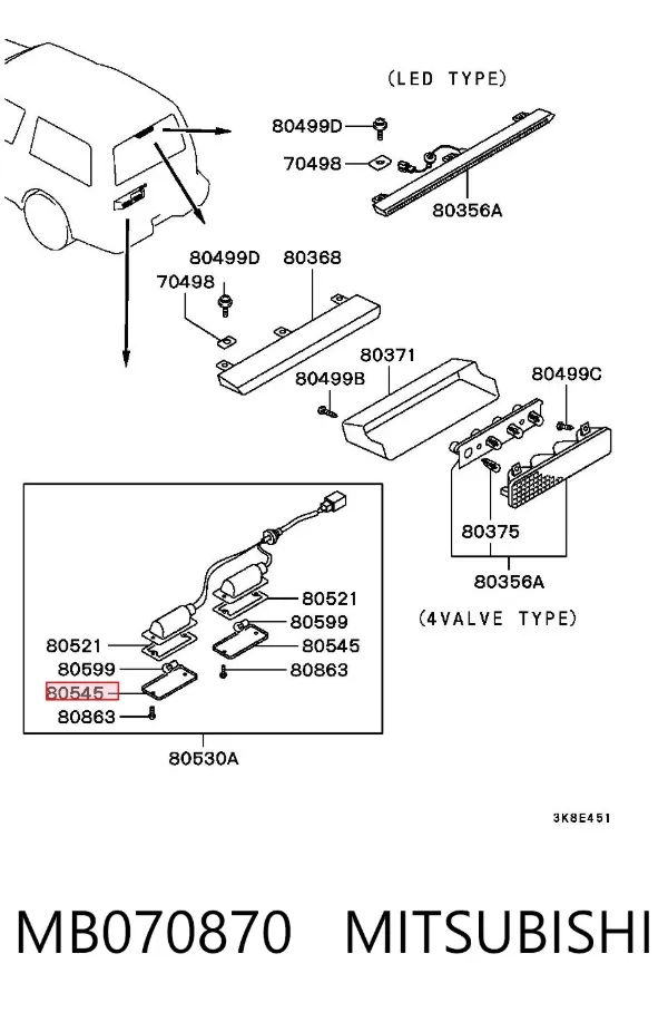  MB070870 Mitsubishi