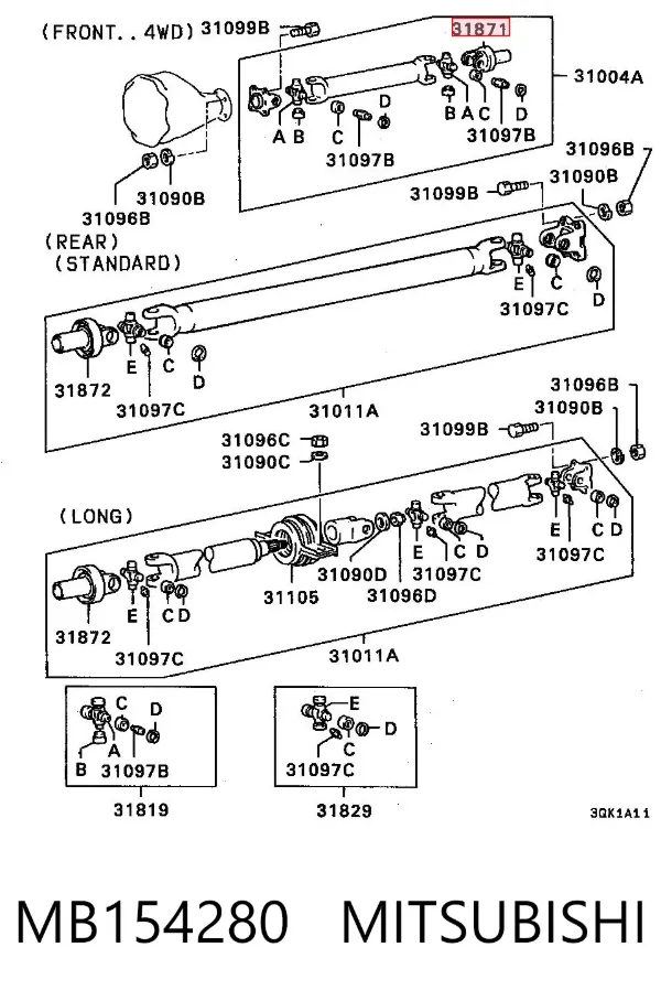  MB154280 Mitsubishi