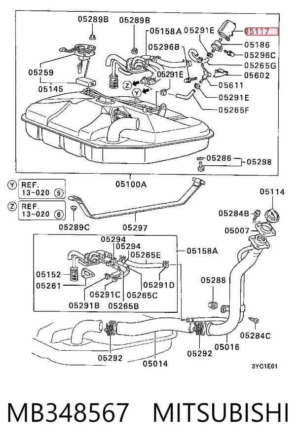  MB348567 Mitsubishi