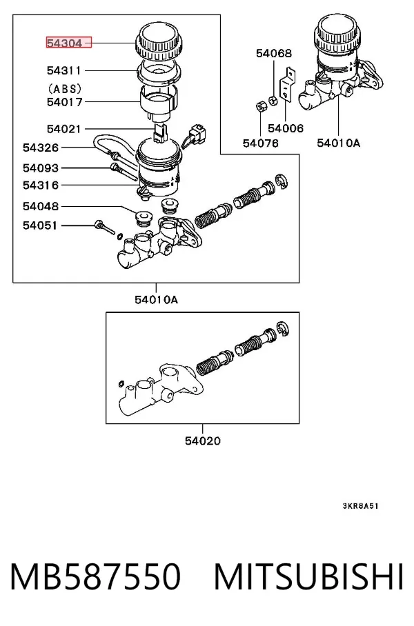 MB587550 Mitsubishi
