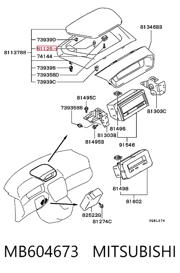  MB604673 Mitsubishi