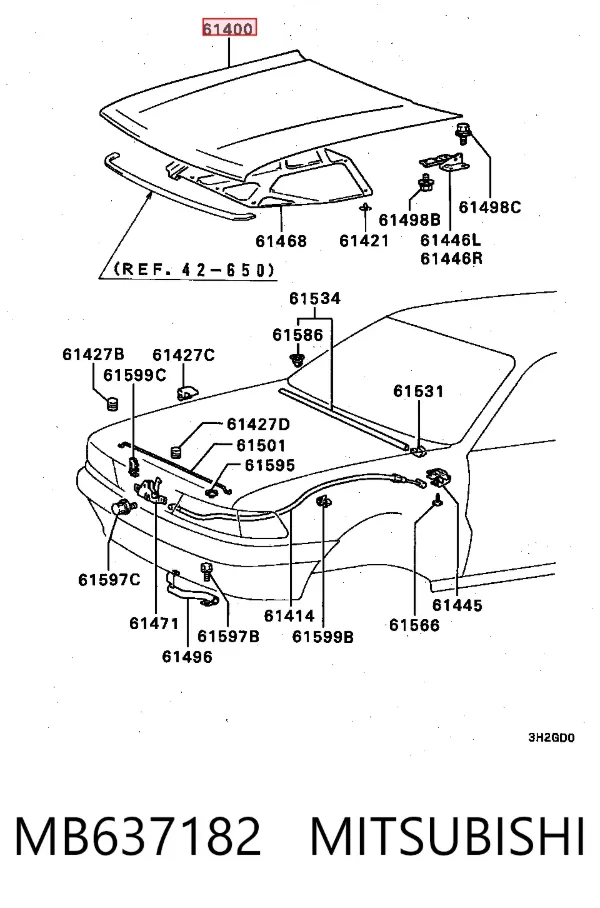 Capota Mitsubishi Galant VI