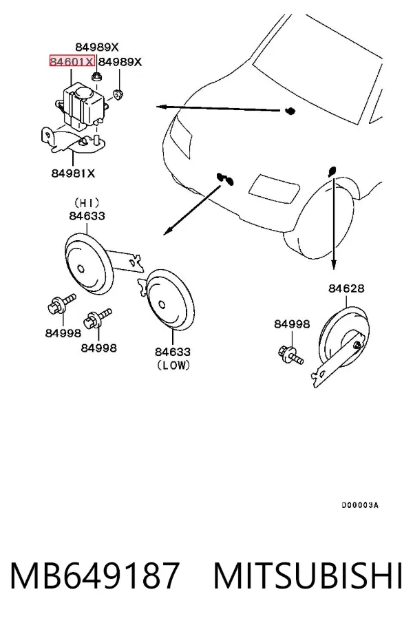  MB649187 Mitsubishi
