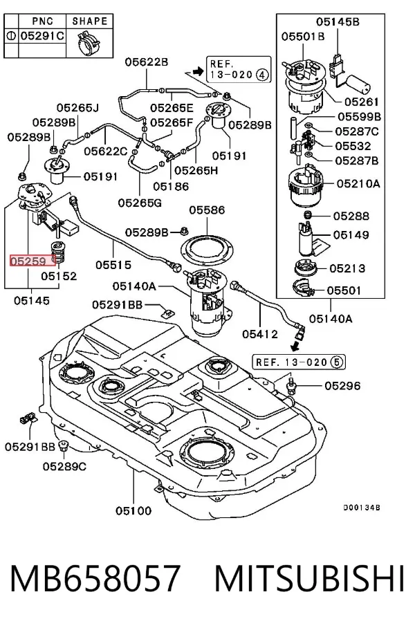  MB658057 Mitsubishi