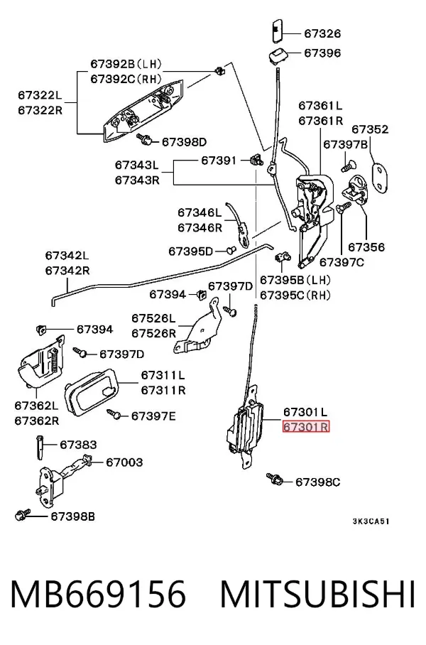  MB669156 Mitsubishi