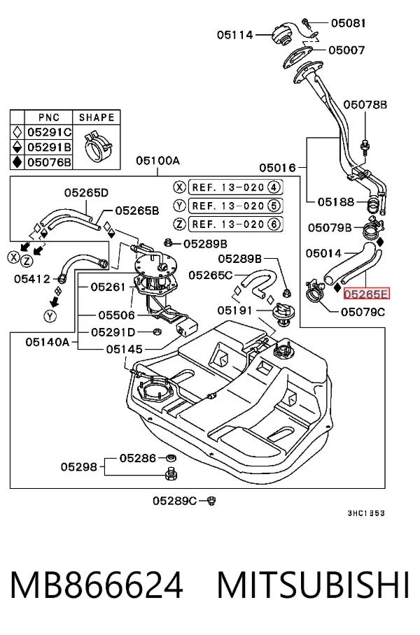  MB866624 Mitsubishi